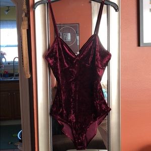 Velvet bodysuit